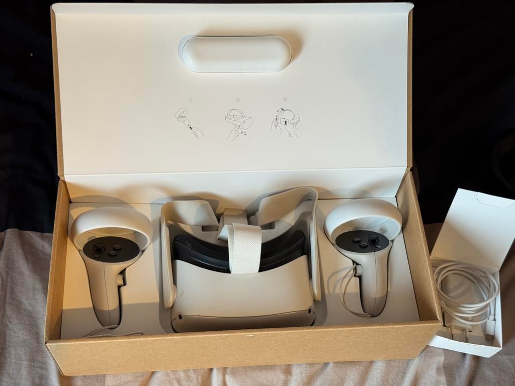 Oculus Meta Quest 2, Games en Spelcomputers, Virtual Reality, Zo goed als nieuw, Overige platformen, VR-bril, Ophalen