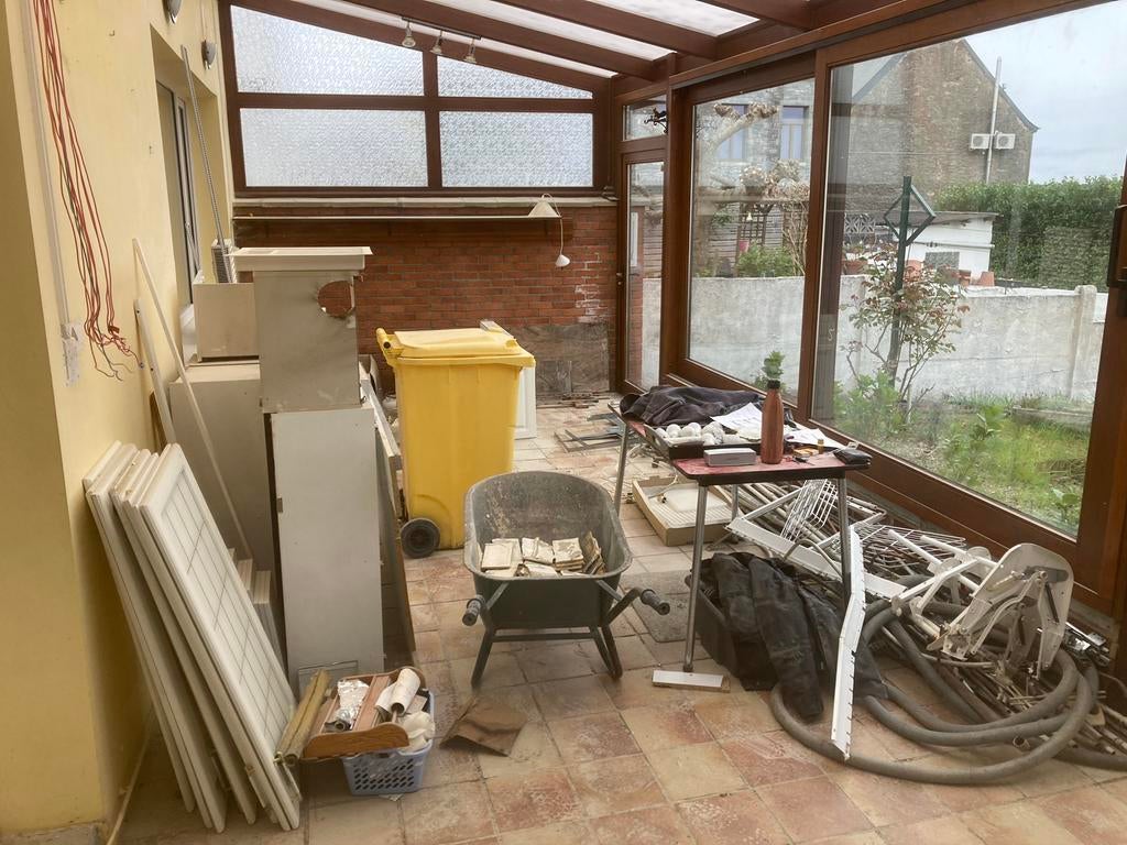 Coulissant en bois double vitrage, Bricolage & Construction, Double vitrage, 160 cm ou plus, 160 cm ou plus, Enlèvement