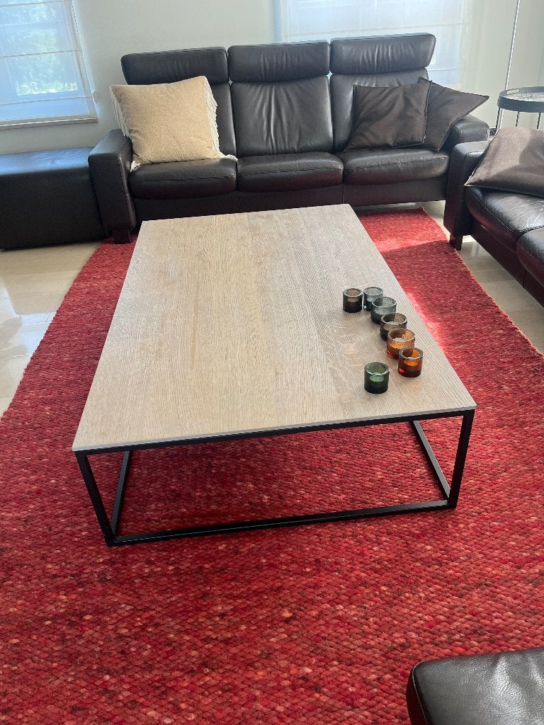 Salontafel: 160 X 100 x 38, Huis en Inrichting, Tafels | Salontafels, Ophalen, Gebruikt, Salontafel: 160 X 100 x 38, 200 cm of meer