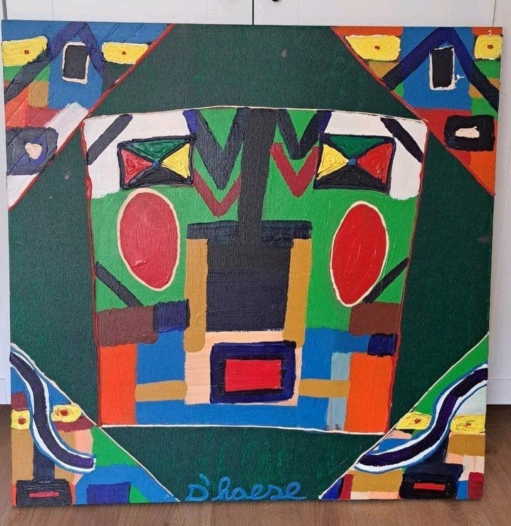 Schilderij Hannes Dhaese 100x100, Ophalen