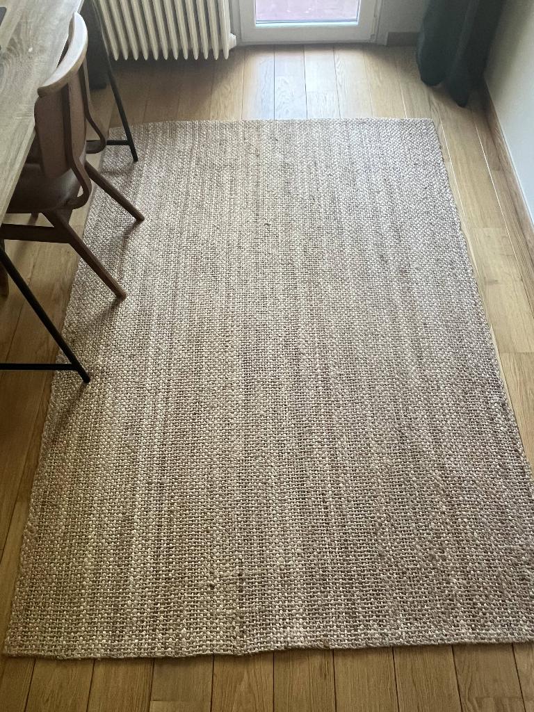 Grand tapis jute IKEA, Maison & Meubles, Enlèvement, Comme neuf, 100 à 150 cm