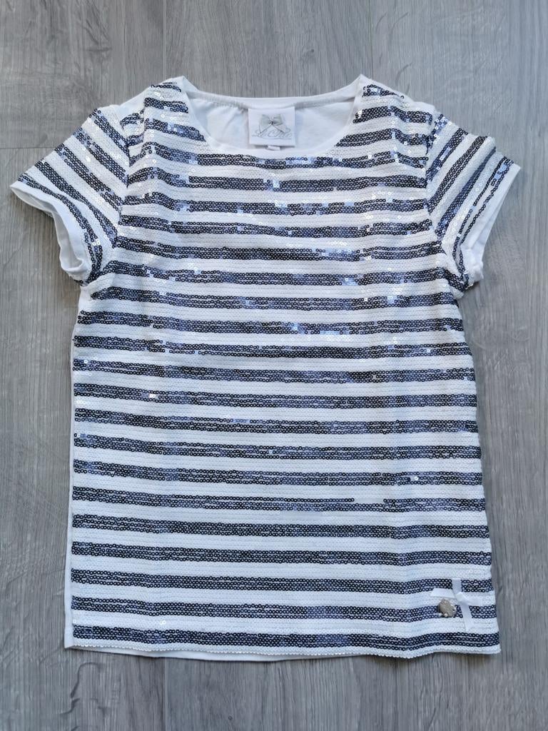 T-shirt pailetten Le Chic - maat 140, Kinderen en Baby's, Kinderkleding | Maat 140, Gebruikt, Meisje, Le Chic, Ophalen of Verzenden