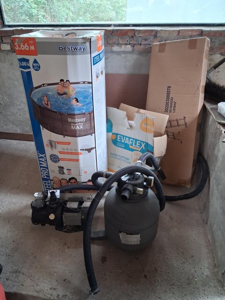 Zwembad  bestway steel pro max, Enlèvement