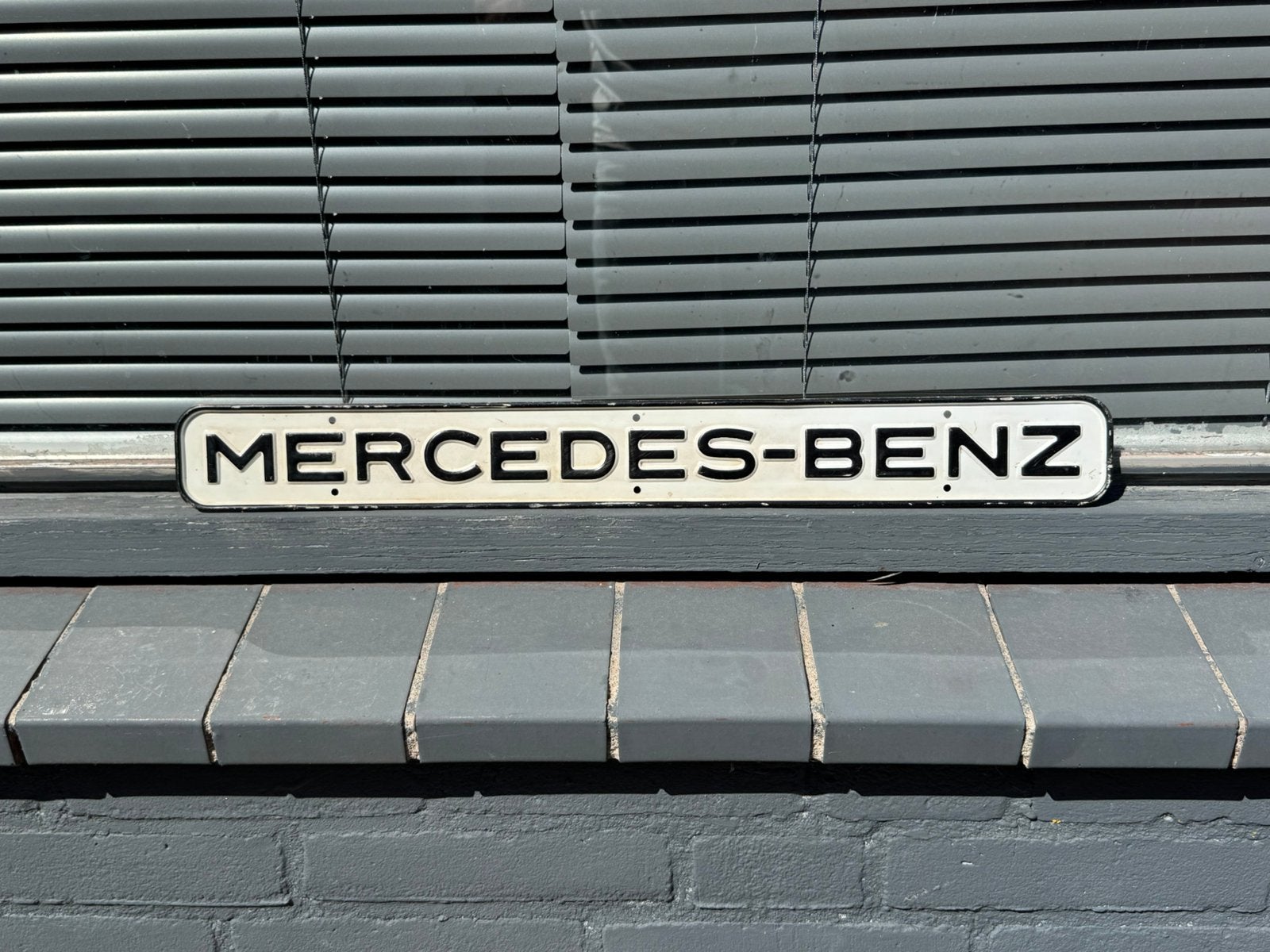 Mercedes-Benz MB oud reclamebord, Verzamelen, Ophalen of Verzenden, Gebruikt, Reclamebord