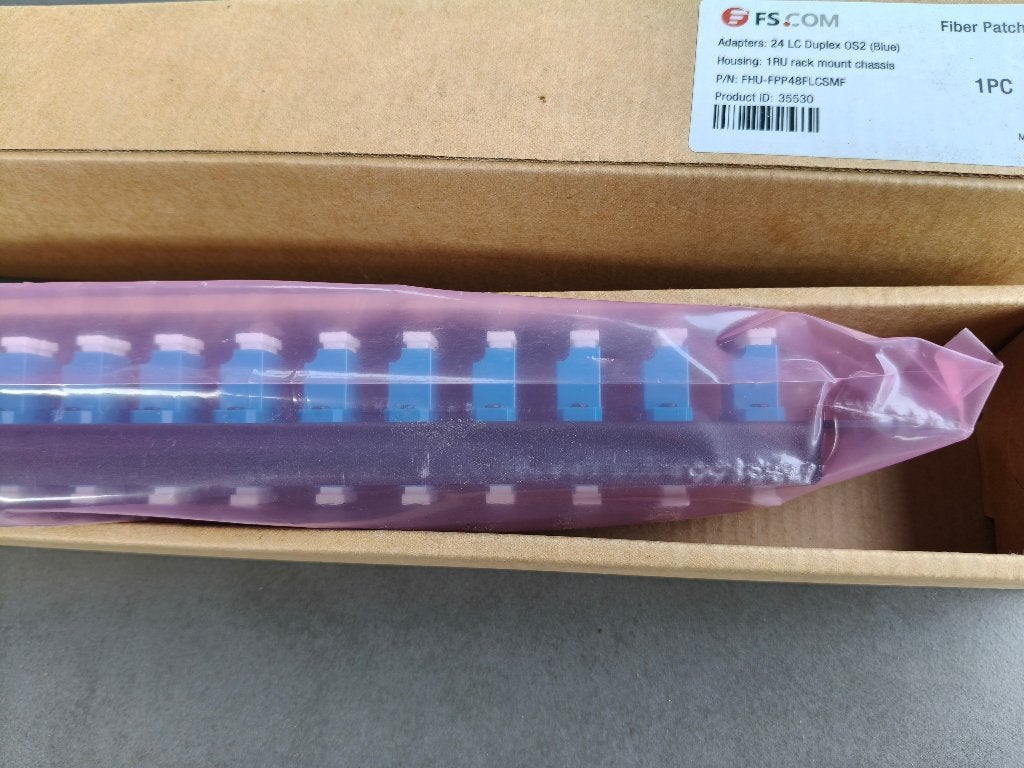 glasvezel fiber patch panel FS FHU-FFP48FLCSMF - ID 35530, Computers en Software, Ophalen of Verzenden, Nieuw