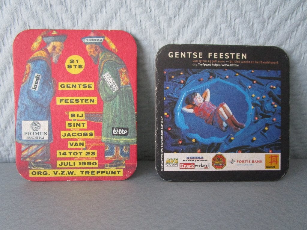bierkaartjes Gentse feesten, Verzamelen, Ophalen, Gebruikt, Viltje(s), Overige merken
