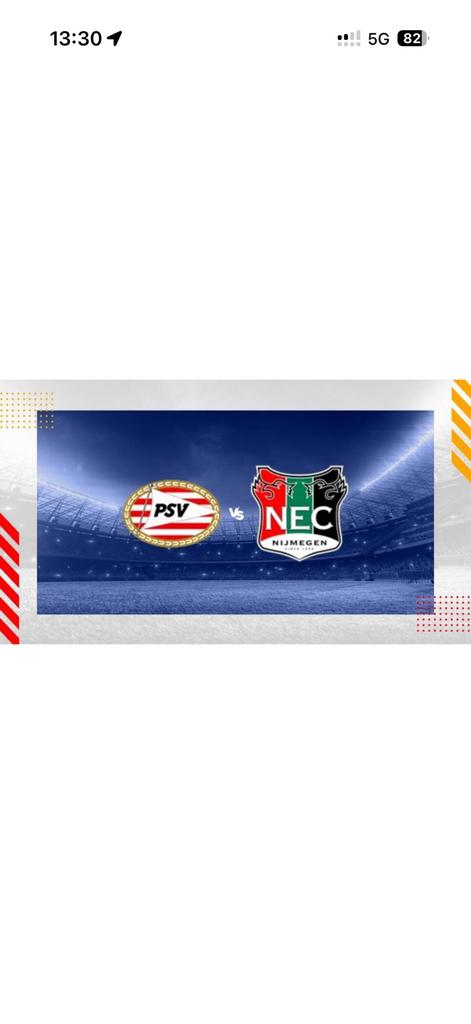 4x buisness kaartjes PSV-NEC, Sport en Fitness, Ballet, Ophalen