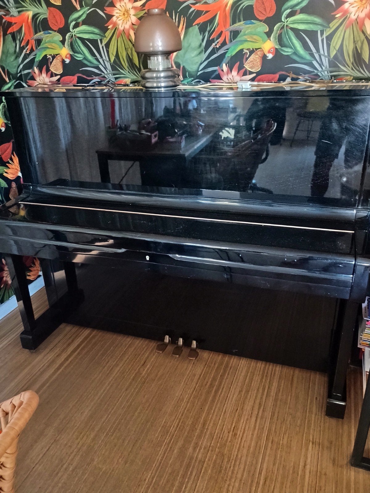 piano, Muziek en Instrumenten, Piano's, Ophalen, Gebruikt, Zwart, Piano