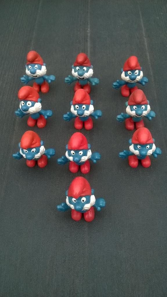 10 Grand Schtroumpfs – 2.0001  – Promotion, Collections, Schtroumpfs, Enlèvement ou Envoi, Utilisé, Grand Schtroumpf, Poupée, Figurine ou Peluche