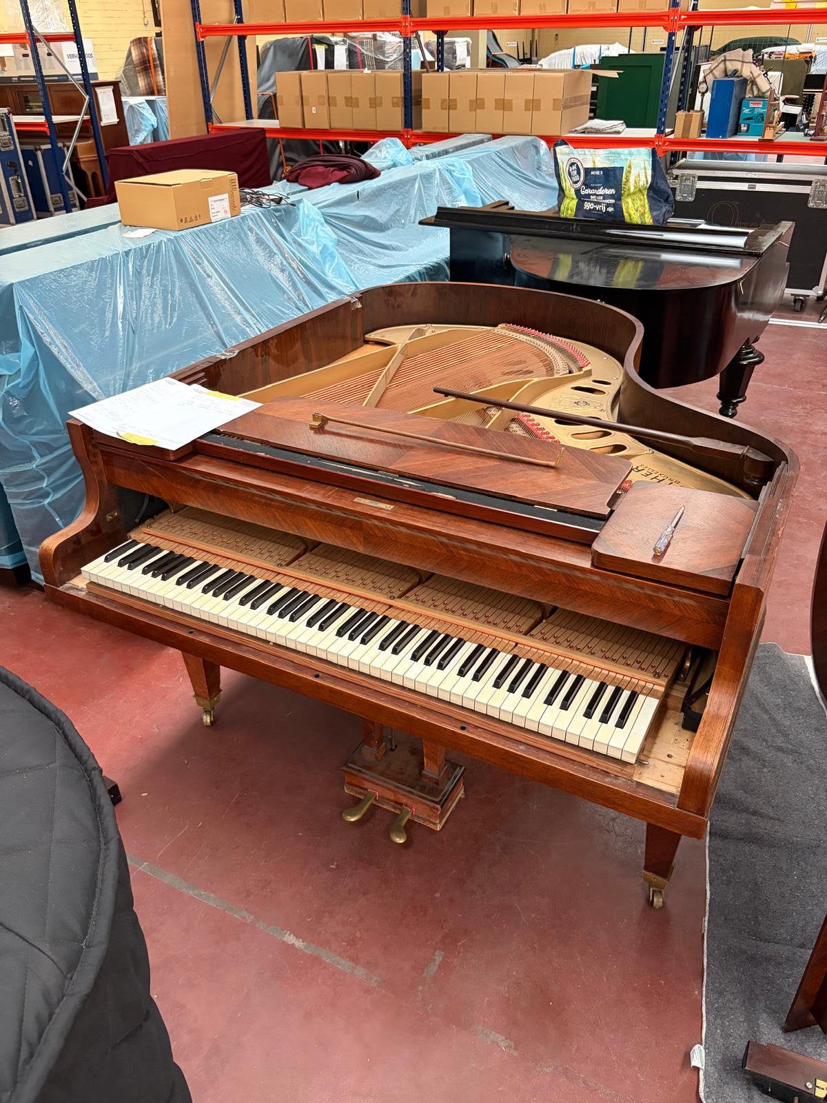 Piano vleugel - Gunther brussel, Muziek en Instrumenten, Ophalen, Gebruikt, Bruin, Vleugel