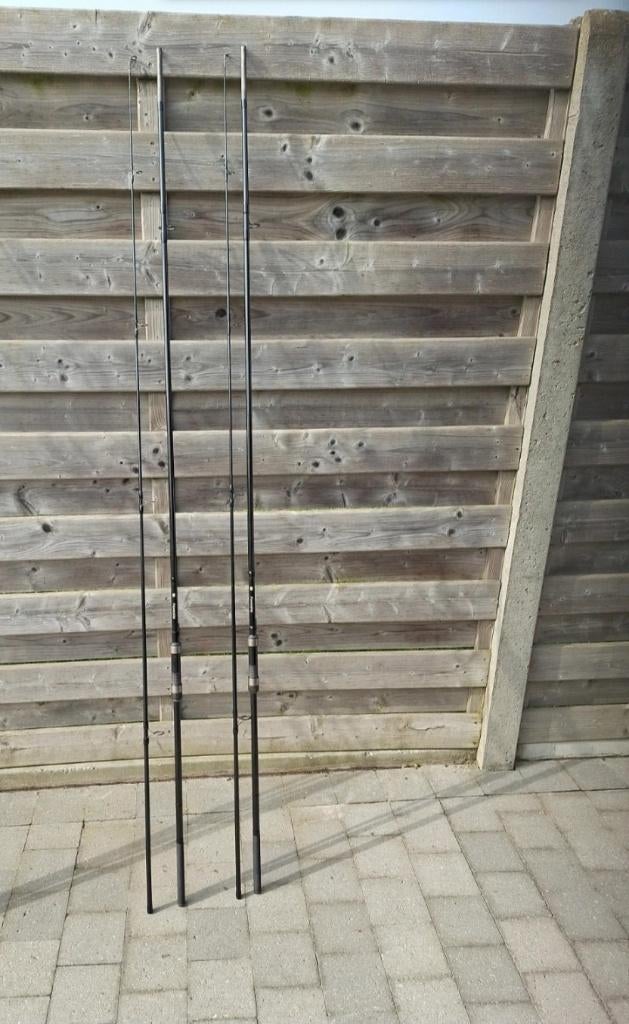 Set van 5 karperhengels powerplay, shimano en eclix, Enlèvement, Utilisé, Canne à lancer