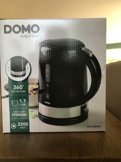 Bouilloire électrique DOMO, Electroménager, 1 à 2 litres, Enlèvement, Neuf