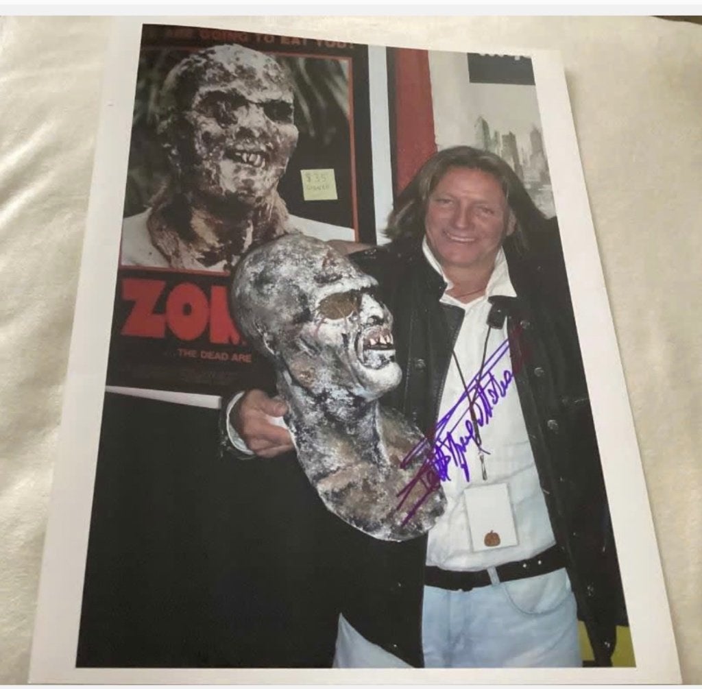 Handtekening Ottaviano Dell'Acqua uit Zombi 2, Collections, Enlèvement ou Envoi, Film