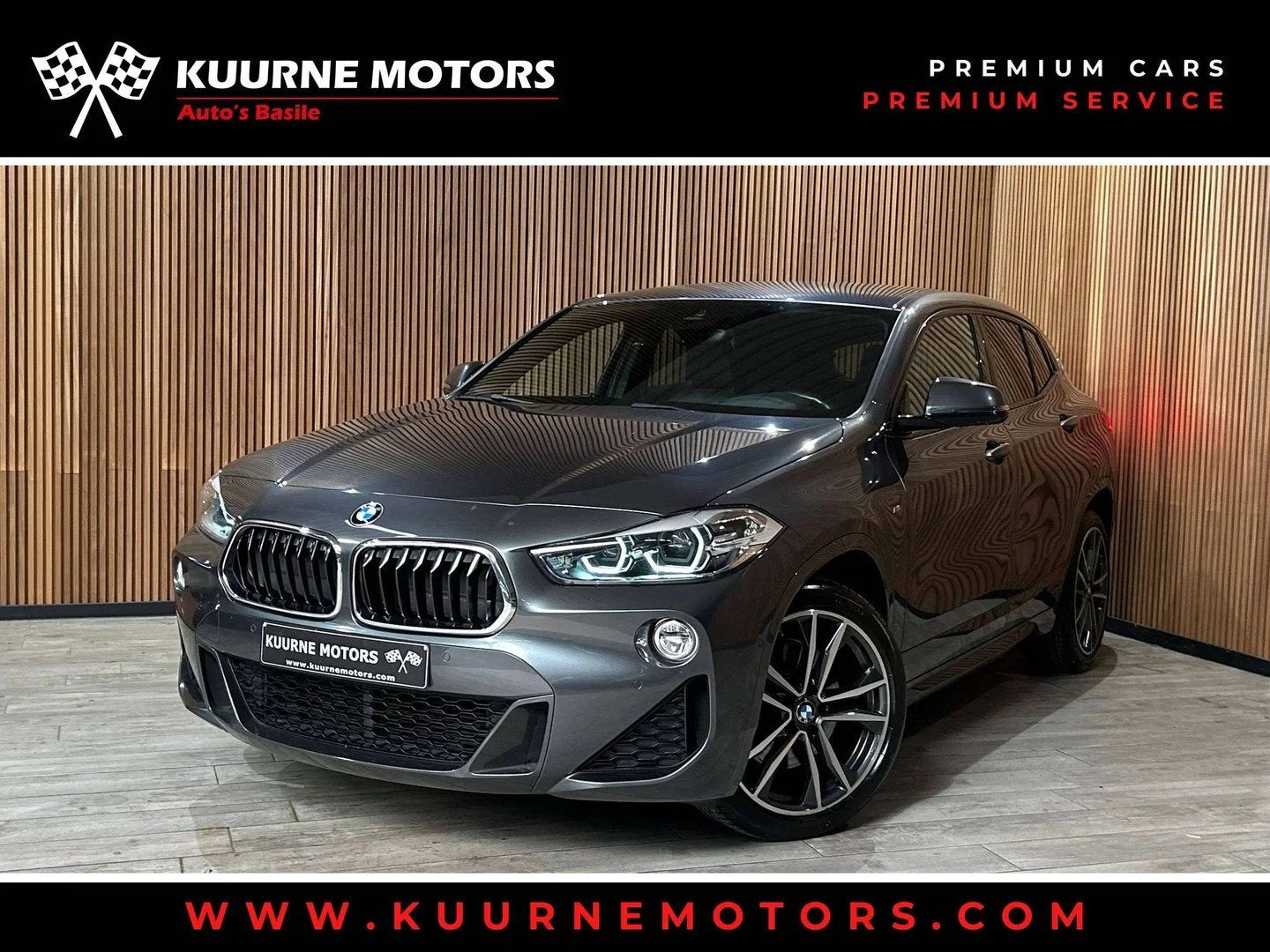 BMW X2 sDrive20iA M Pack Alu19"/Led/Leder/Gps/Cam/Pdc/VerwZe, Cuir, Argent ou Gris, Entreprise, Noir