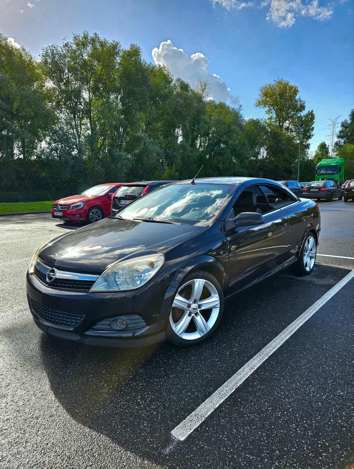 Opel Astra Twintop Cabrio 1.6 benzine, Zwart, Cabriolet, Zwart, Leder