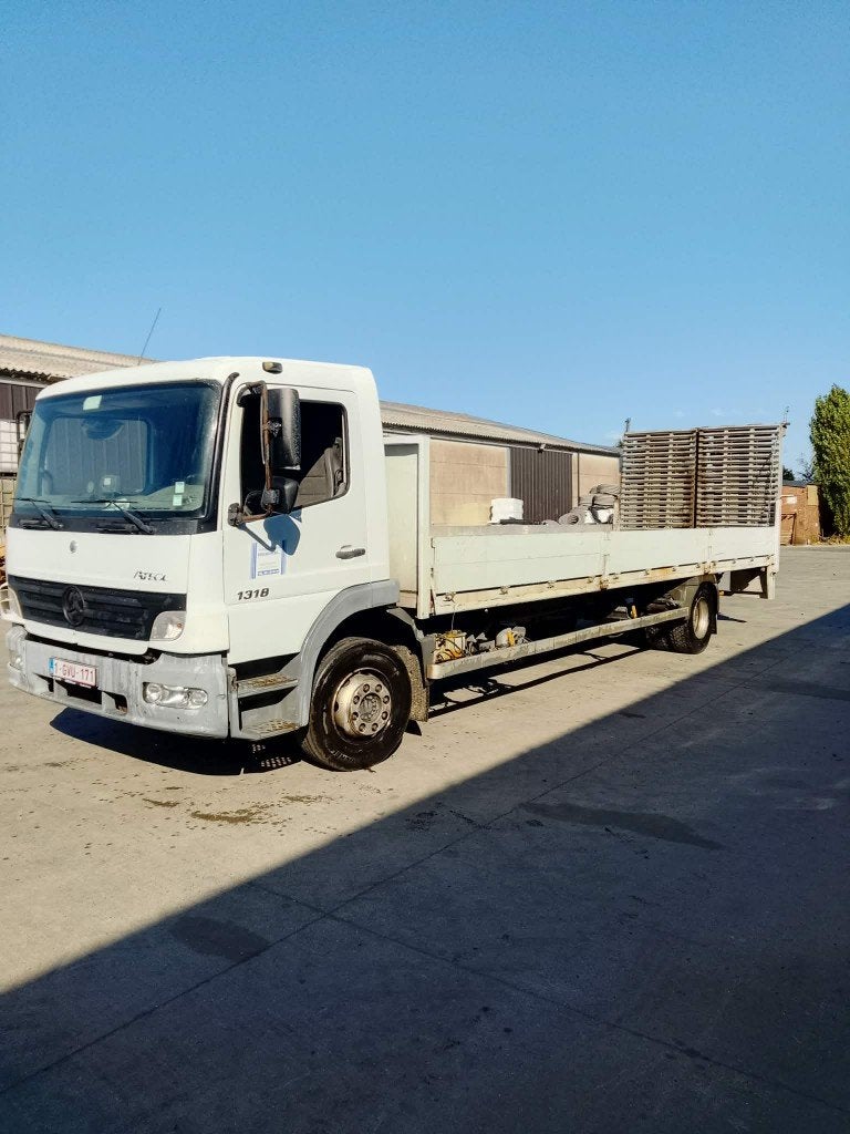 mercedes 1318, Auto's, Stof, Zwart, Wit, Mercedes-Benz
