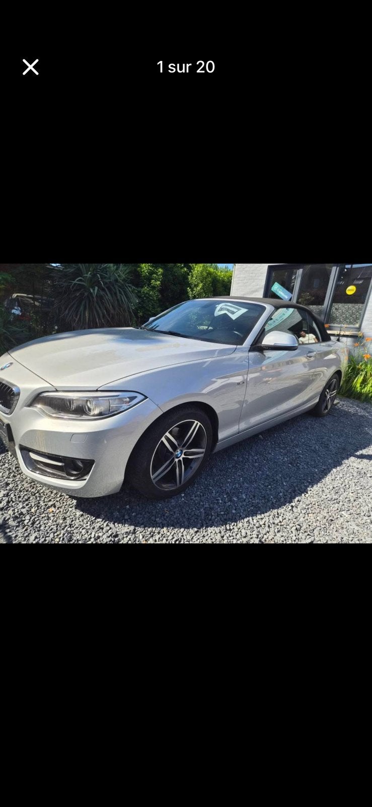 Bmw, Autos, BMW, Particulier, Essence, Cabriolet, 3 portes, Automatique, Argent ou Gris, Noir, Cuir, Carnet d'entretien, Enlèvement