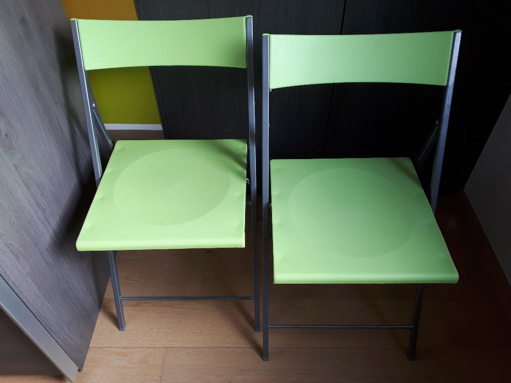 Set van 2 moderne, nieuwe klapstoelen, Jardin & Terrasse, Enlèvement ou Envoi, Neuf, Aluminium, Pliant