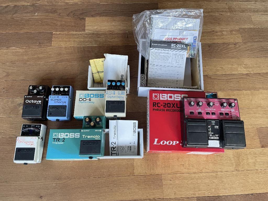 Boss stomp boxes/pedalen FX's tu-2, rc-20xl, dd-6, tr-2 ..., Muziek en Instrumenten, Ophalen, Gebruikt, Delay of Echo