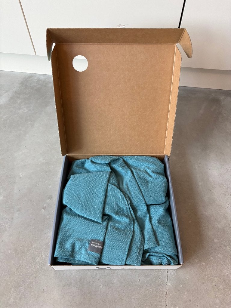 Babylonia Tricot-Slen Cool zomerdraagdoek (nieuwprijs €85), Autres marques, Enlèvement ou Envoi, Écharpe de portage, Comme neuf