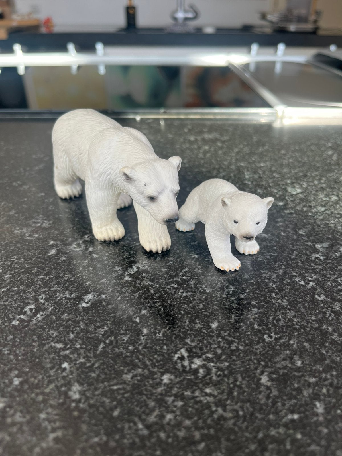 Schleich ijsbeer met jong, Ophalen, Gebruikt