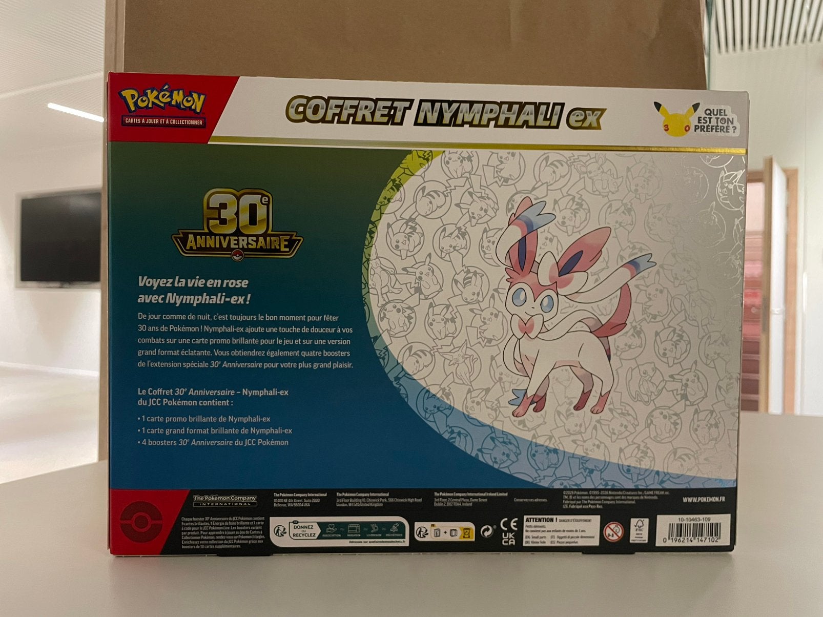 Coffret Nymphali, Enlèvement