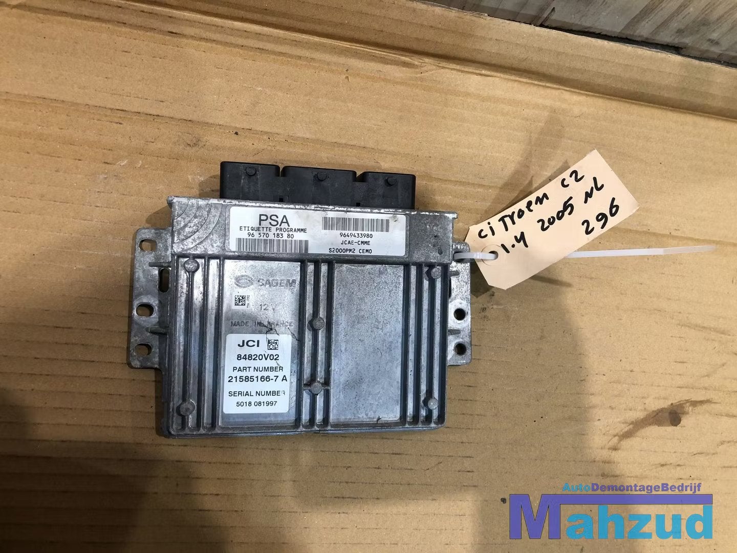 CITROEN C2 1.4 KFV Motormanagement ecu 9649433980 9657018380, Gebruikt, Citroën, Stellantis N.V., Taurusavenue 1
2132 LS  Hoofddorp, NL