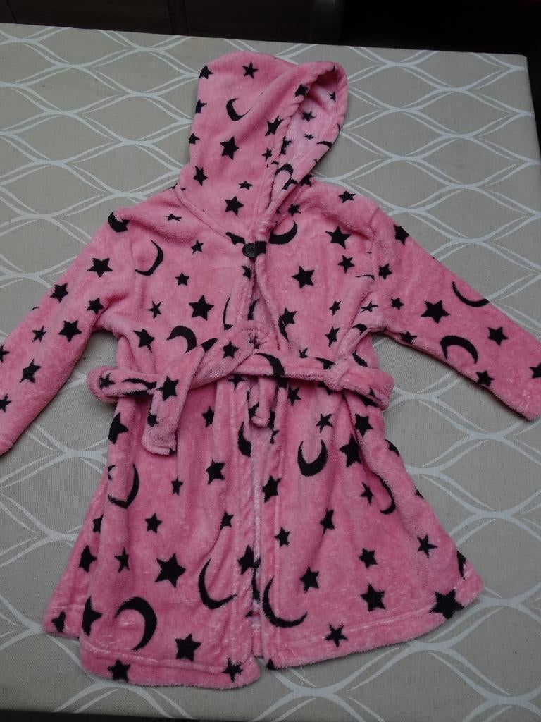 Roze badjas - Kids - 104-110, Ophalen of Verzenden, Zo goed als nieuw, Meisje, Sport- of Zwemkleding