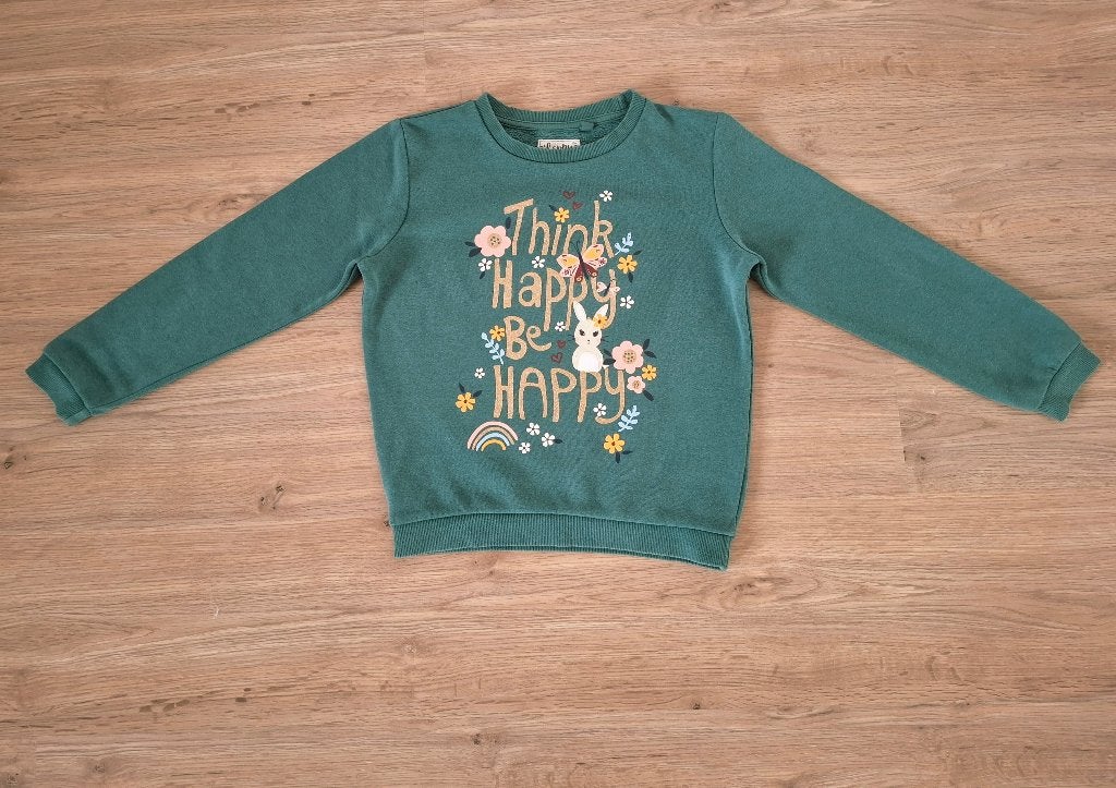 Leuke groene meisjestrui C&A – Maat 128, Kinderen en Baby's, C&A, Meisje, Trui of Vest, Ophalen of Verzenden