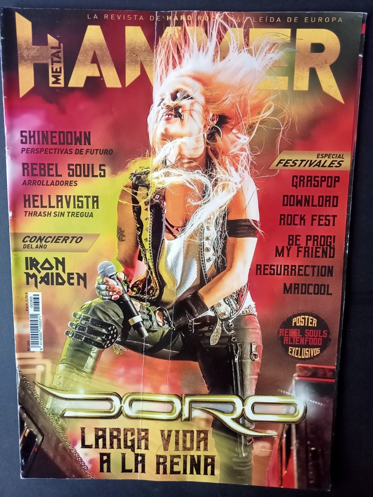 Doro, magazine Spain Metal Hammer 2018, Ophalen of Verzenden, Metal
