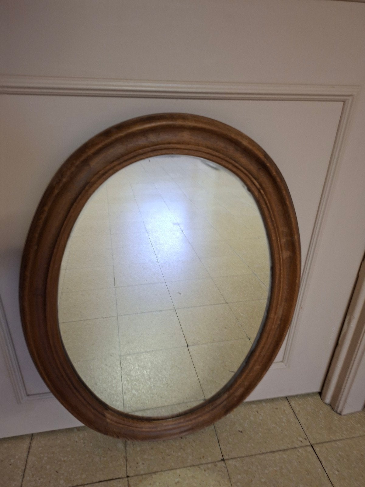 spiegel 65 / 50 met hout kader, Enlèvement