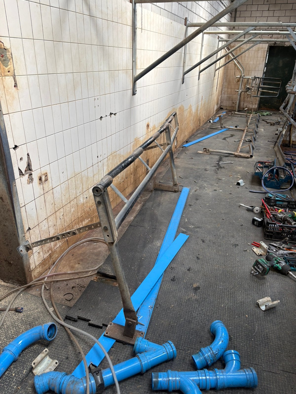 Ijzerwerk delaval melkstal kartel buis, Ophalen of Verzenden