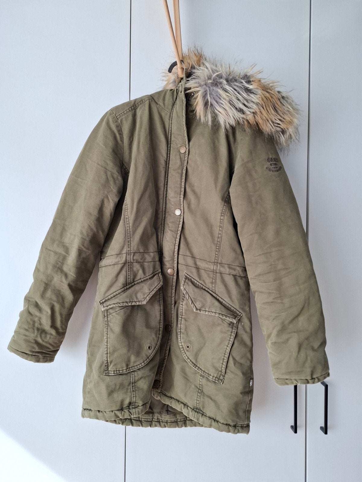 Winterjas Cars jeans small, Kleding | Dames, Jassen | Winter, Ophalen, Zo goed als nieuw, Cars, Maat 36 (S)