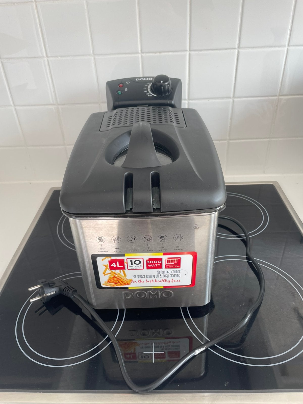 Friteuse Domo DO465FR, 4 liter of meer, Ophalen, Zo goed als nieuw