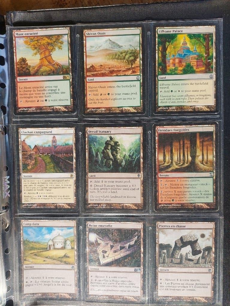 Magic the gathering CARTES TERRAINS, Hobby en Vrije tijd, Ophalen, Zo goed als nieuw, Meerdere kaarten