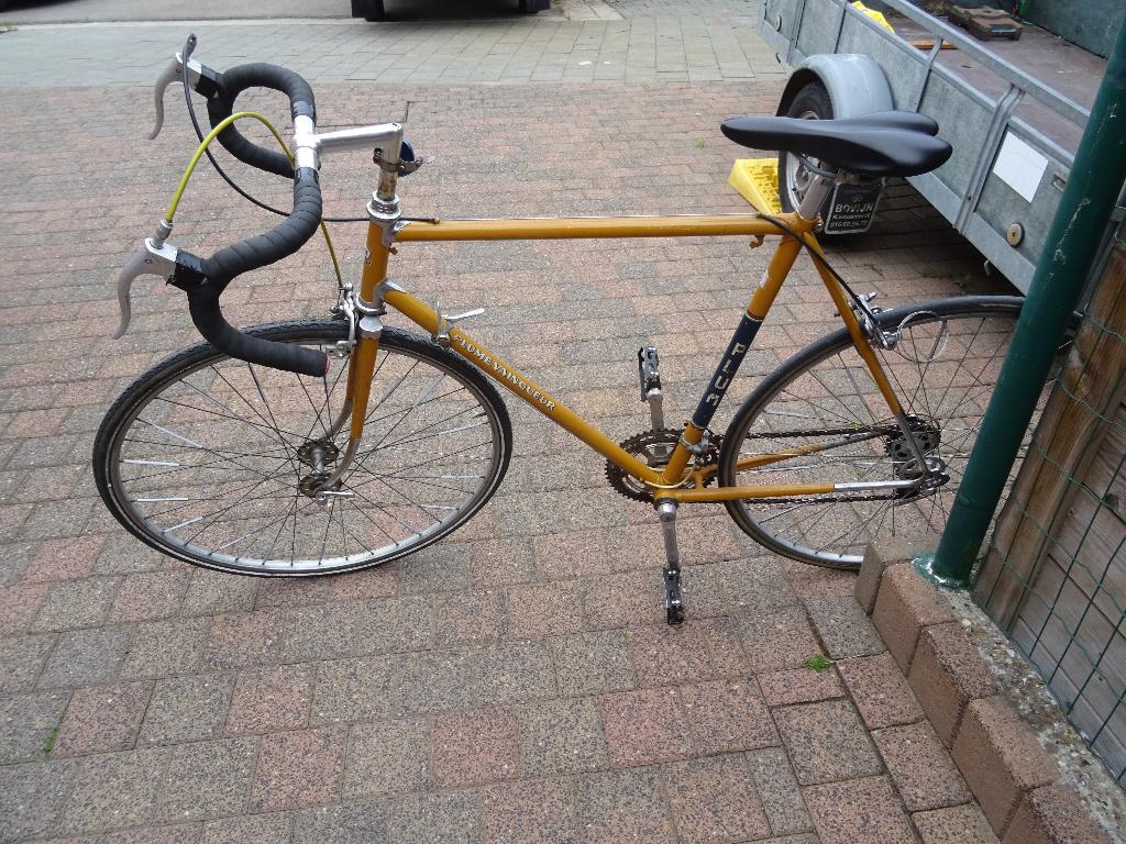 koersfiets retro, Ophalen