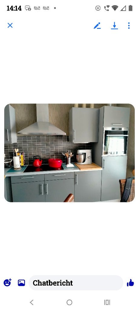 Cuisine, Maison & Meubles, Gris, Bois, Enlèvement, Utilisé