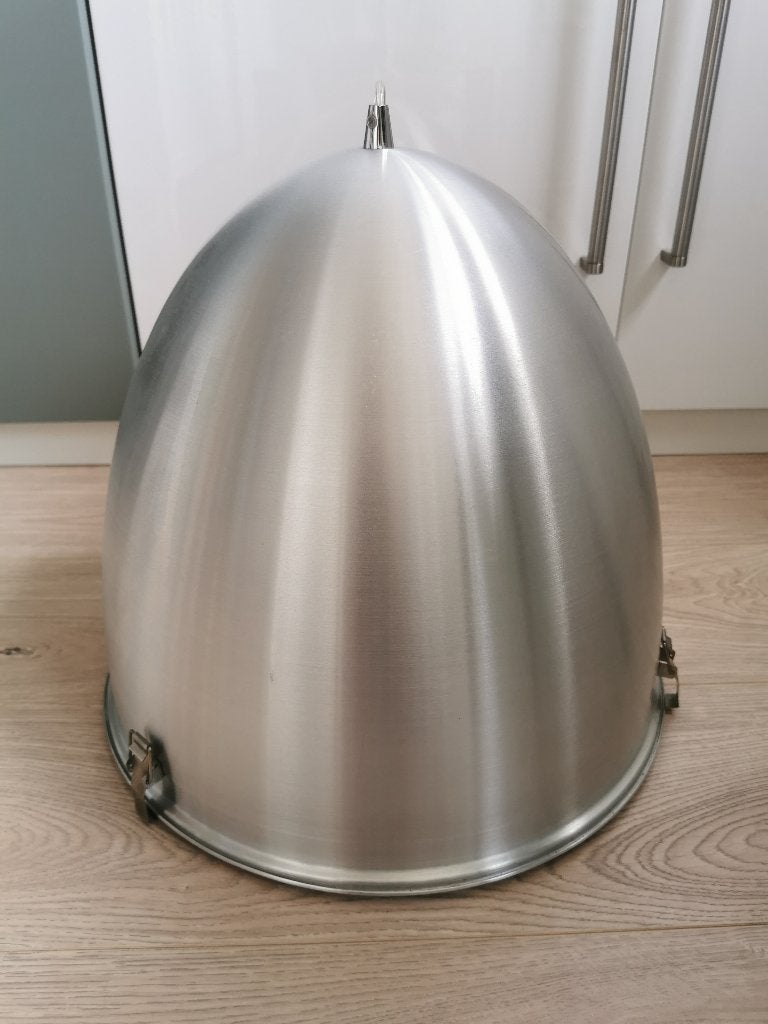 Hanglamp merk Steinhauer, 60 W, doorsnede glas 40 cm., Ophalen, Gebruikt, Glas, Modern
