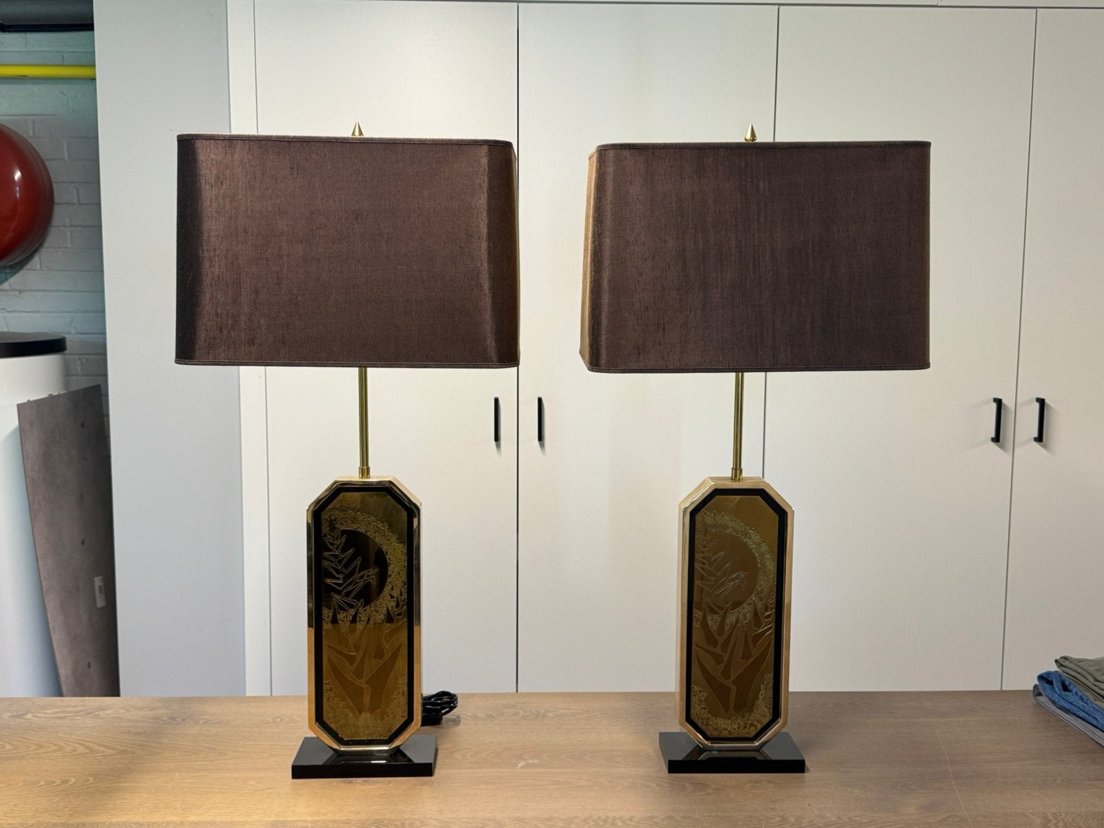 2 Georges Mathias lampen, Ophalen, Gebruikt