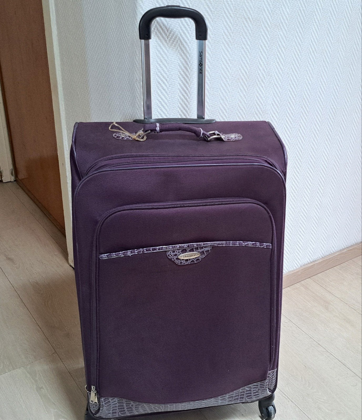 Samsonite grande valise trolley roulettes dimensions +_75/40, Bijoux, Sacs & Beauté, Enlèvement, Utilisé, Roulettes