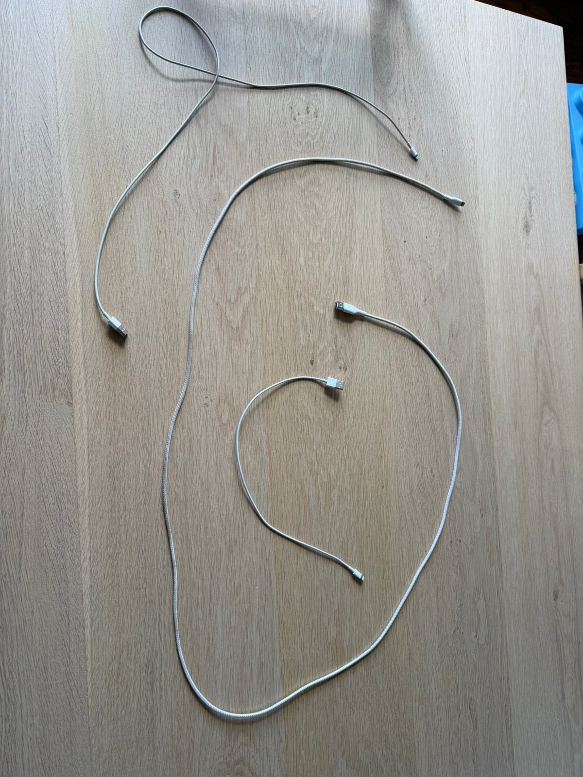 3 cables usb vers lightning, Télécoms, Enlèvement, Comme neuf
