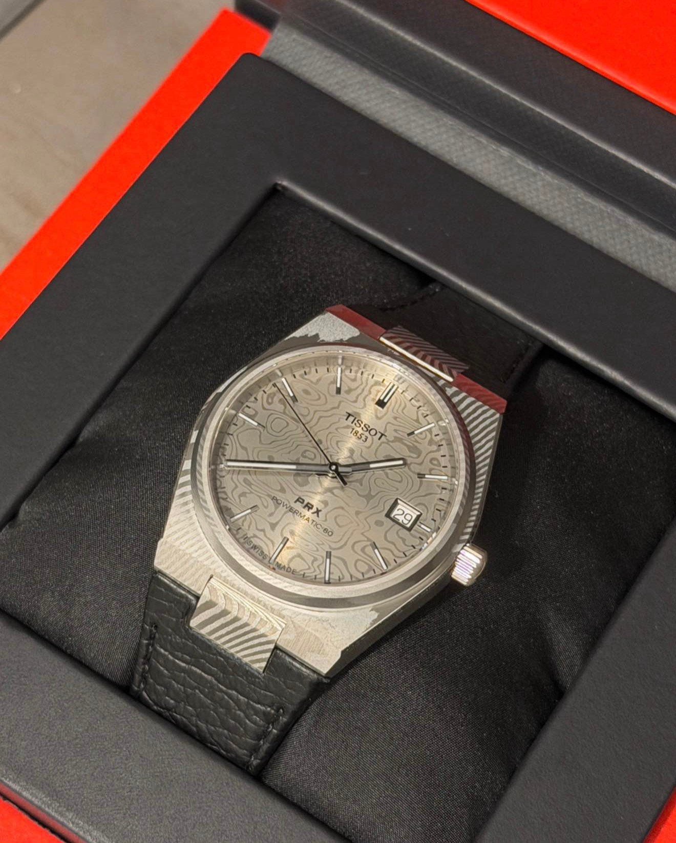 Montre Tissot PRX Damas Powermatic 80, Handtassen en Accessoires, Horloges | Antiek, Ophalen, Staal, Polshorloge, Tissot