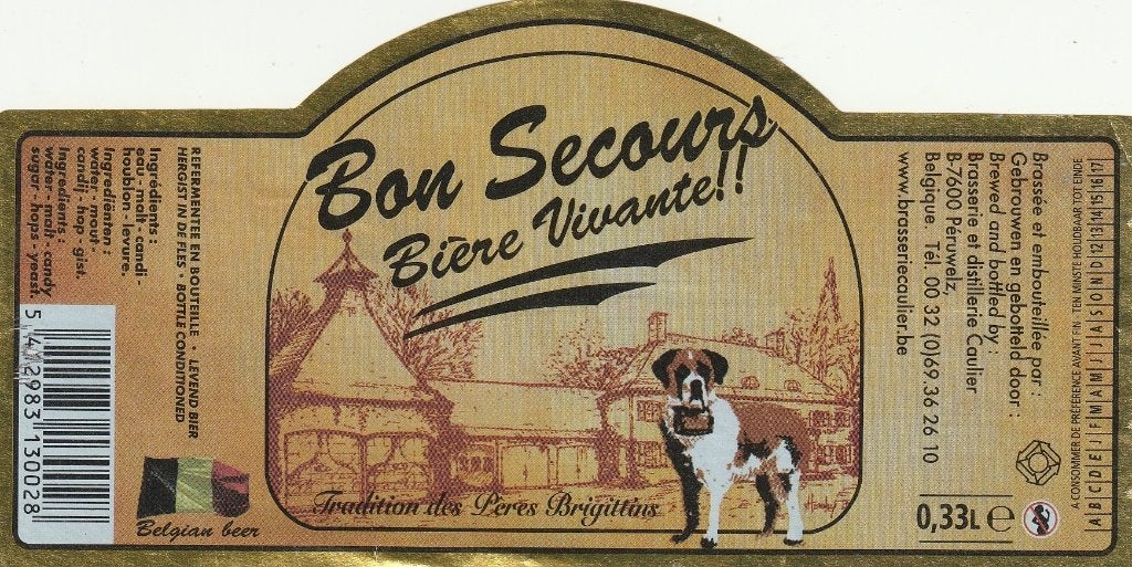 bieretiket België Caulier : Bon Secours, Envoi, Utilisé, Autres types, Autres marques