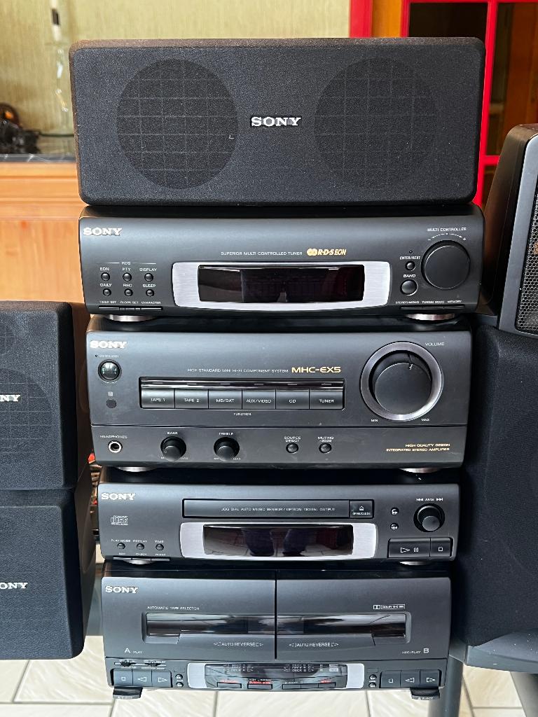 Chaîne hihi Sony 1990, Enlèvement, Utilisé, Haut-parleurs, Sony