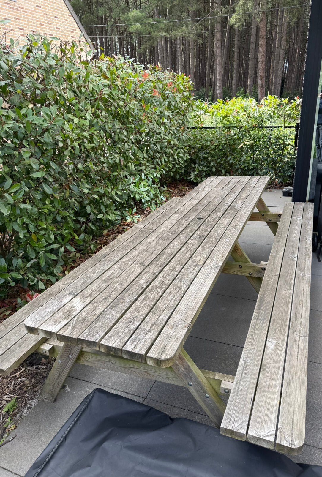 Rockwood picknicktafel XL 300cm x 70cm x 75cm, Ophalen, Zo goed als nieuw