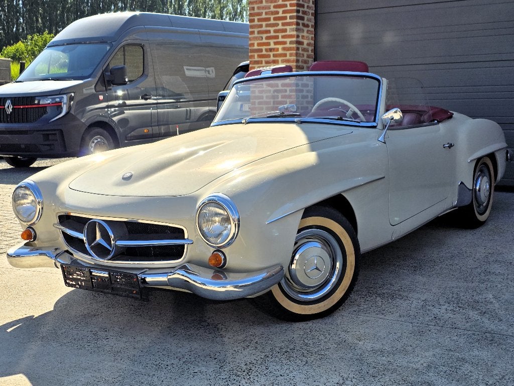 Mercedes SL 190 - 1957 - 10.830 KM - Collectors item, Cuir, Achat, Entreprise, Boîte manuelle