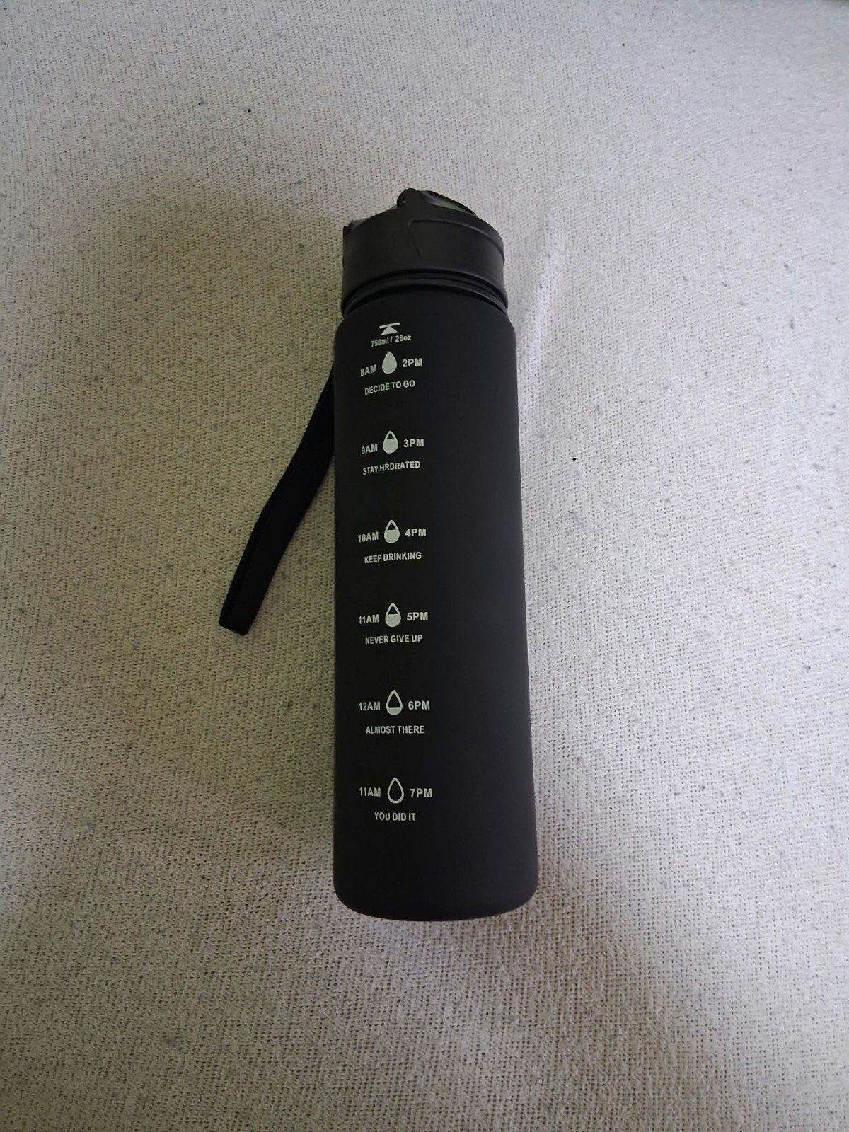 Zwarte sport drinkbeker, Sport en Fitness, Ophalen of Verzenden, Nieuw
