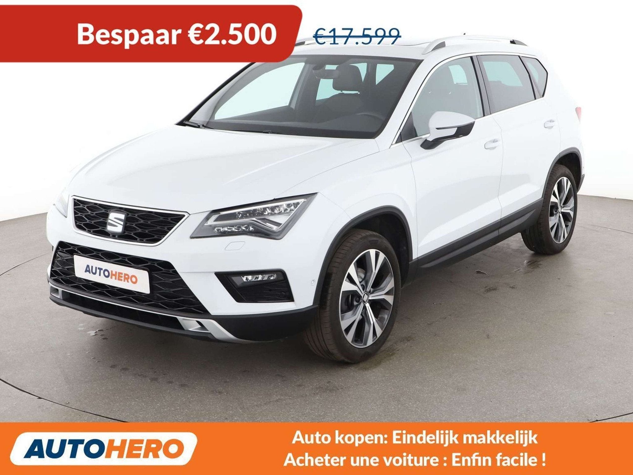 SEAT Ateca 1.5 TSI ACT Xcellence (bj 2019, automaat), Auto's, Wit, 5 zetels, 150 pk, SUV of Terreinwagen