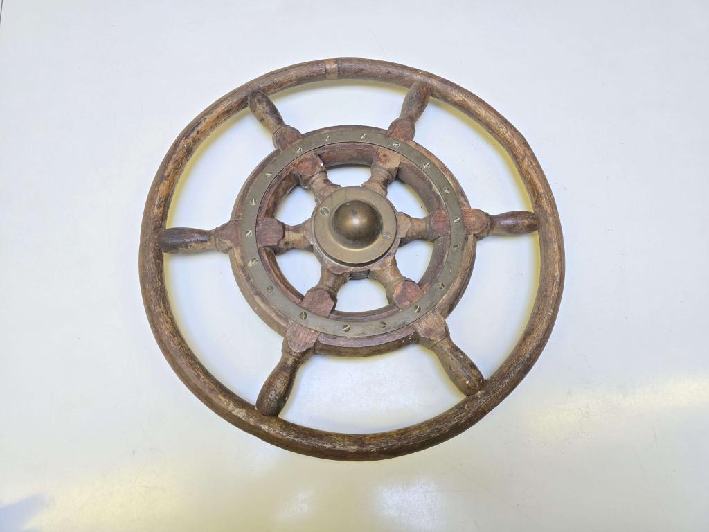 Decoratief vintage STUURWIEL, Watersport en Boten, Bootonderdelen, Gebruikt, Overige typen, Zeilboot of Motorboot, Ophalen of Verzenden