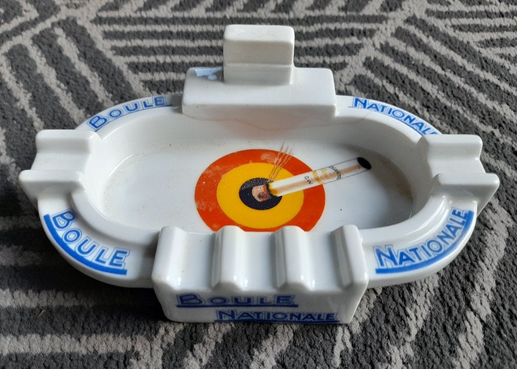 Asbak  Boule Nationale  (met barstje)), Verzenden, Gebruikt, Asbak